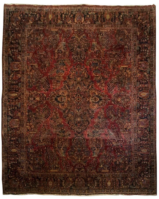 Antique Persian Sarouk Rug <br> 7' 9