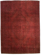Red Overdyed Rug <br> 8' 4" x 11' 9"
