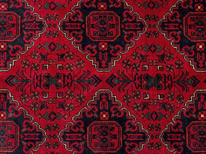 Red Afghan Khal Mohammadi Rug <br> 8' 2" x 11' 6"