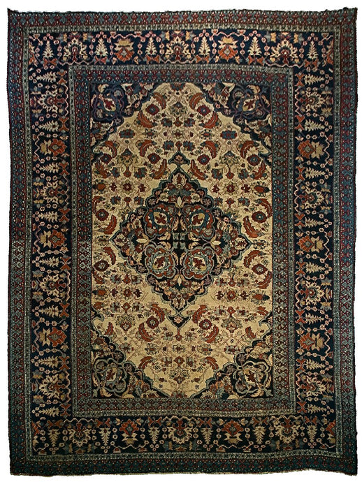 Antique Persian Dorokhsh Rug <br> 8' 6