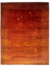 Modern Red Persian Gabbeh Rug - 9' x 12'