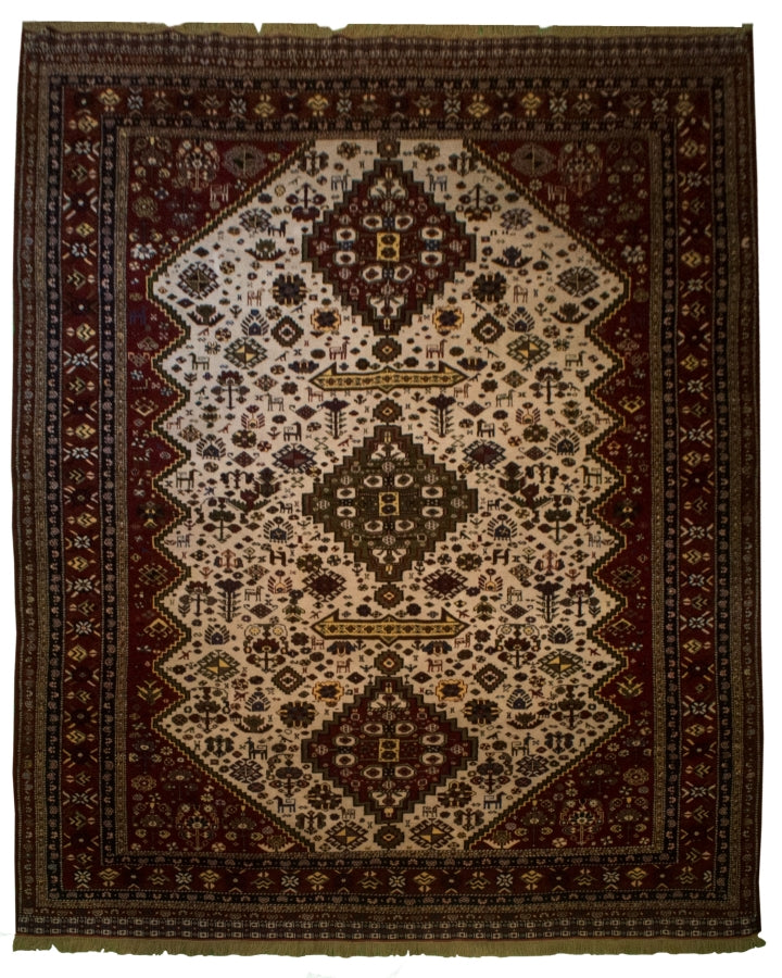 Antique Persian Shiraz Rug <br> 8' 2