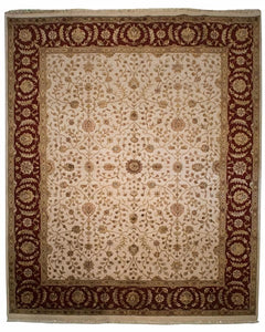 Silk Indian Agra Rug <br> 8' x 10'