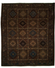 Antique Persian Shiraz Rug <br> 8' 9" x 9' 10"