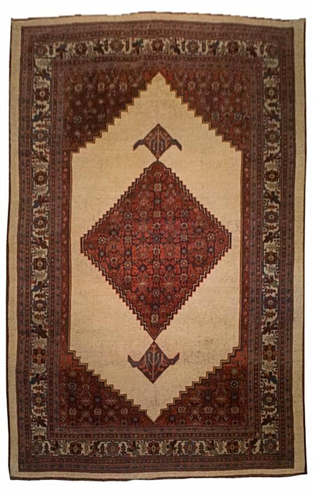 Antique Persian Bijar Rug <br> 7' 6