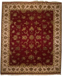 8' x 10' Silk Indian Agra Area Rug