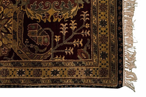 8' x10' Indian Agra Carpet - Corner 