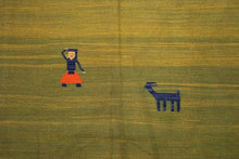 8'  10' - Persian Flat Weave Kilim - Green Field - 8131 - Main